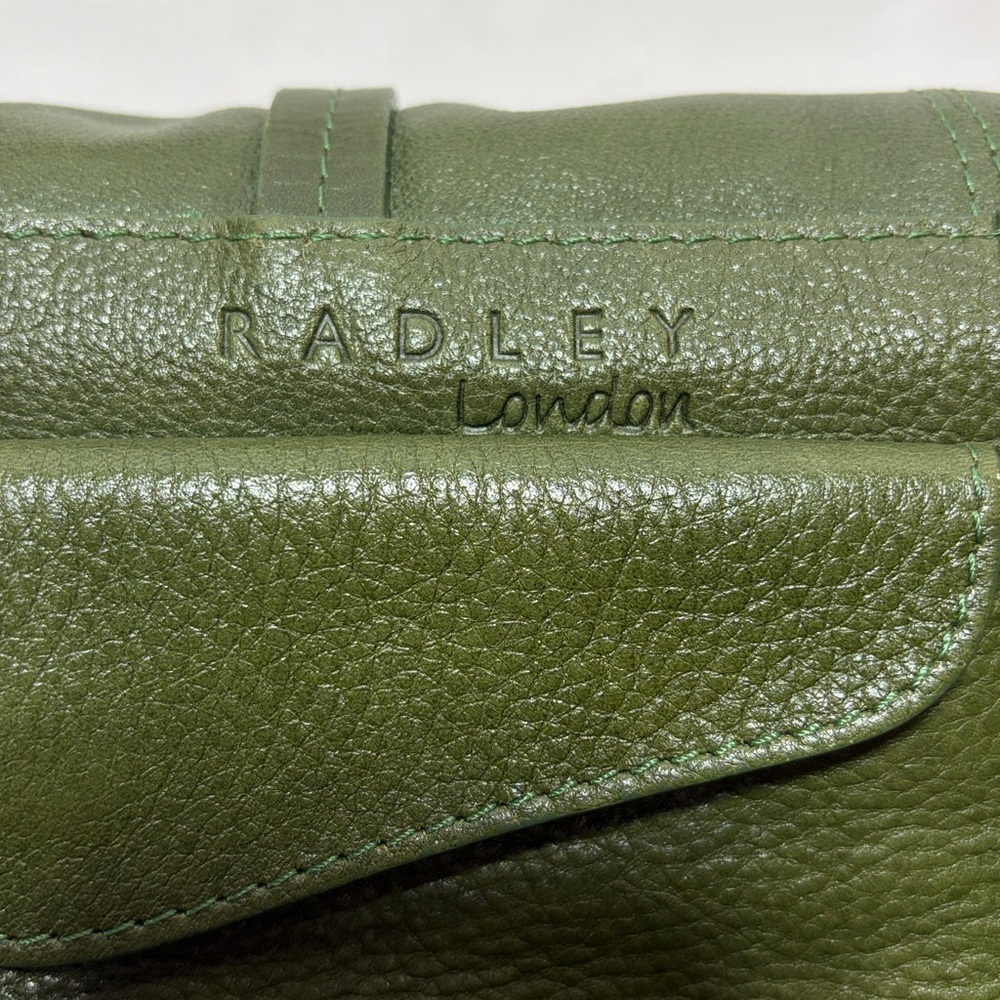 RADLEY LONDON shoulder bag green leather saddle bag - Picture 8 of 13